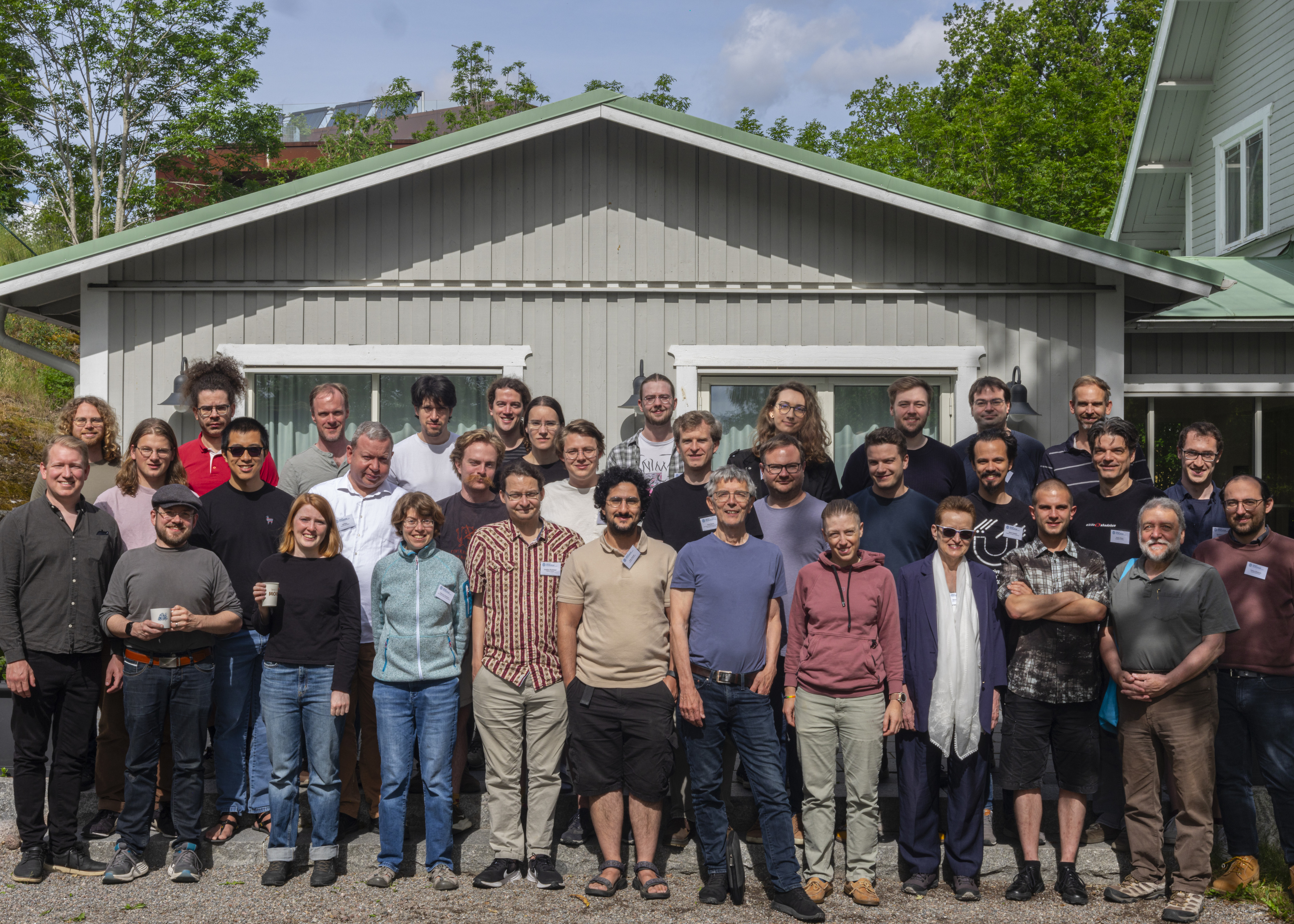 Group photo of conference Formalizing Higher Categories at Institute Mittag-Leffler